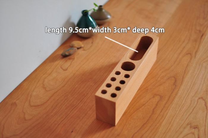Wood Phone Holder & Pen Container