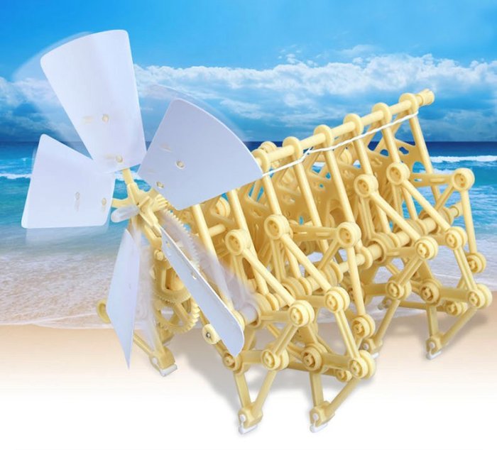 Wind-Powered-Mini-Strandbeest-Kit-Wind-Power-Beast-Education-Toys-for-School-Elementary-Grade-Schooler-Gifts-for-Children-Teen