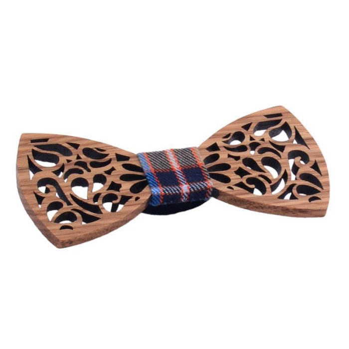 Hollow Wooden Bow Tie