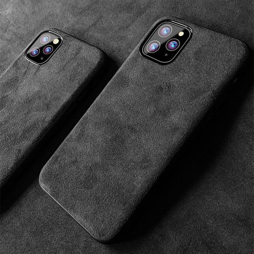 Alcantara iPhone Case iPhone 7 11 12 Pro Max Case Personalized Genuine Leather Phone Case