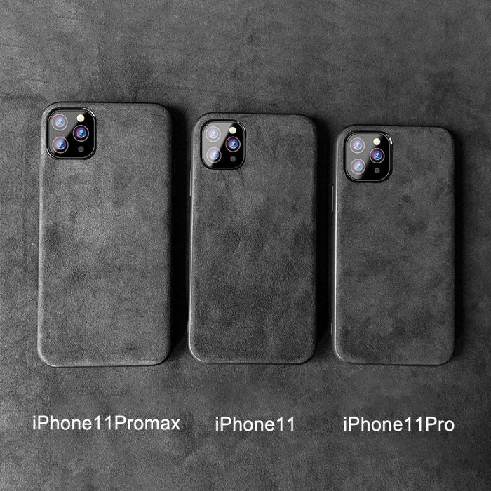Alcantara iPhone Case iPhone 7 11 12 Pro 13 14 Max Case Personalized Genuine Leather Phone Case