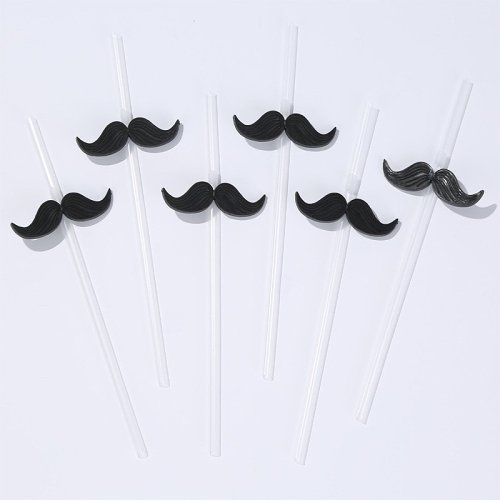 Mustache Straws