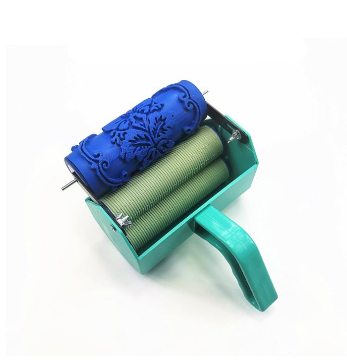 Patterned Paint Roller Kit Stencil Rollers