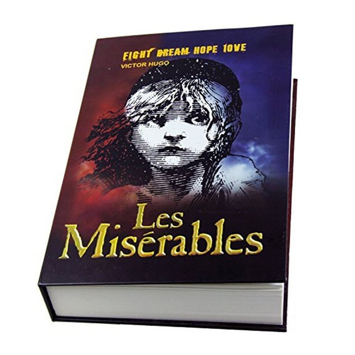 Les Miserables Book Safe Pride and Prejudice Book Safe Alice in Wonderland Book Safe The Real Book Safe