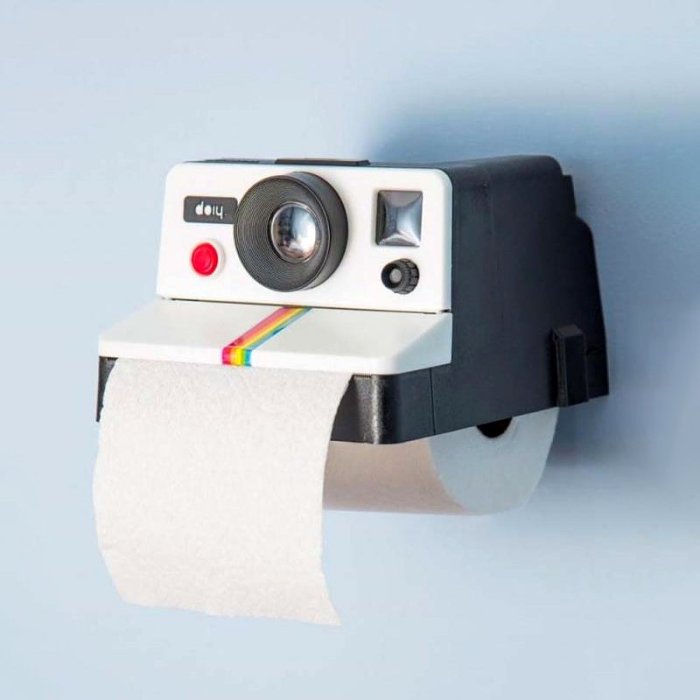 POLAROLL-Toilet-Paper-Holder-Rollo-Cámara-Papel-de-Baño-Tissue-Box