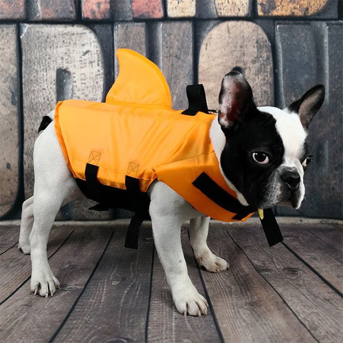 Shark Doggie Swim Vest Dog Safety Life Jacket Gift for Pets Dogs Worldwide Free Shipping