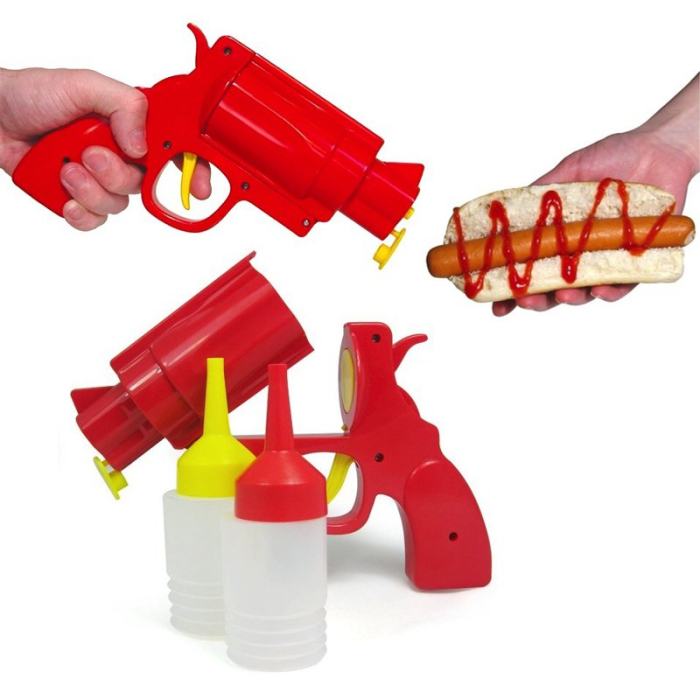 Condiment Gun Pistol Sauces Dispenser
