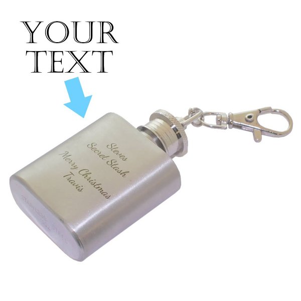 1 Oz. Mini Flask Keychain