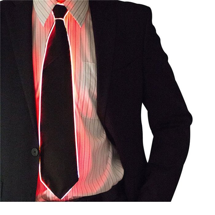Light Up Black Tie by Electric Styles