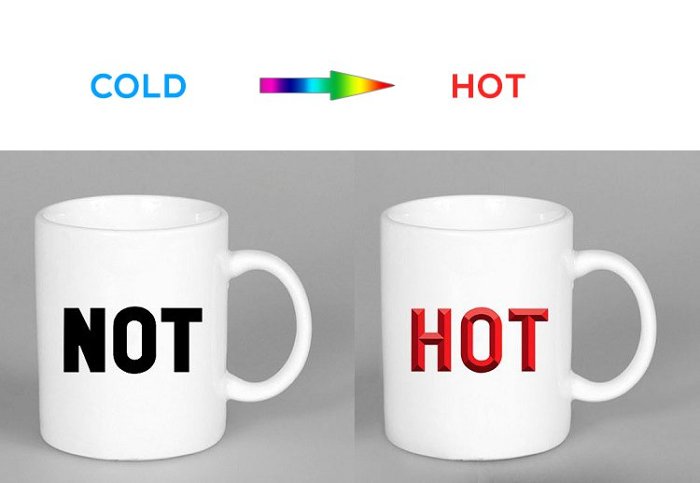 Not Hot Heat Sensitive Mug