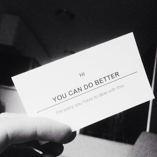 You Can Do Better Business Card