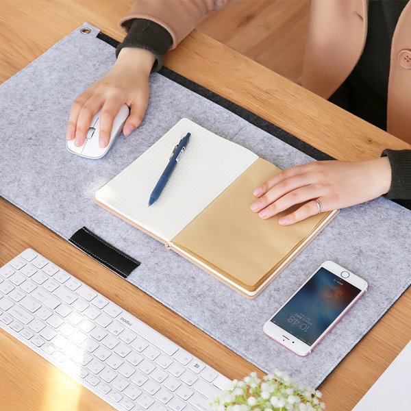 Locking Edge Felt Desk Mat