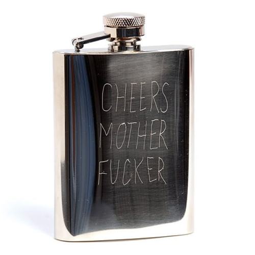 Cheers Mother Fucker Flask Customizable Flask