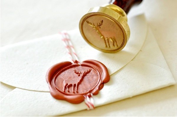 Deer Gold Plated Wax Seal Stamp