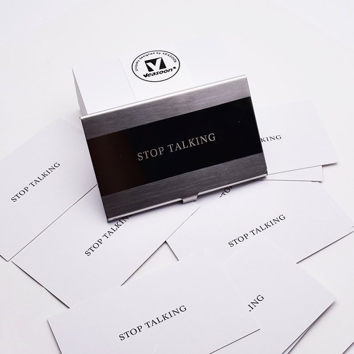 Stop Talking Cards Business Cards Personalized Cards