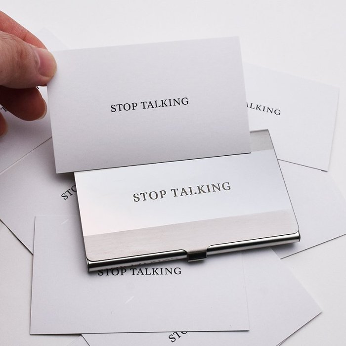 Stop Talking Cards