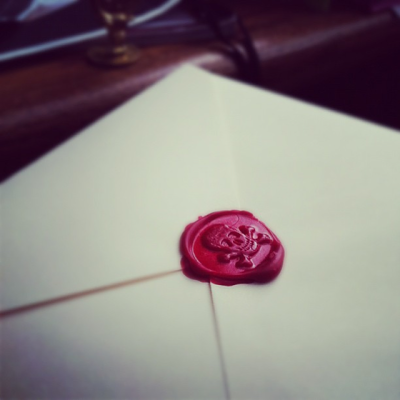 Skull and Crossbones Wax Seal