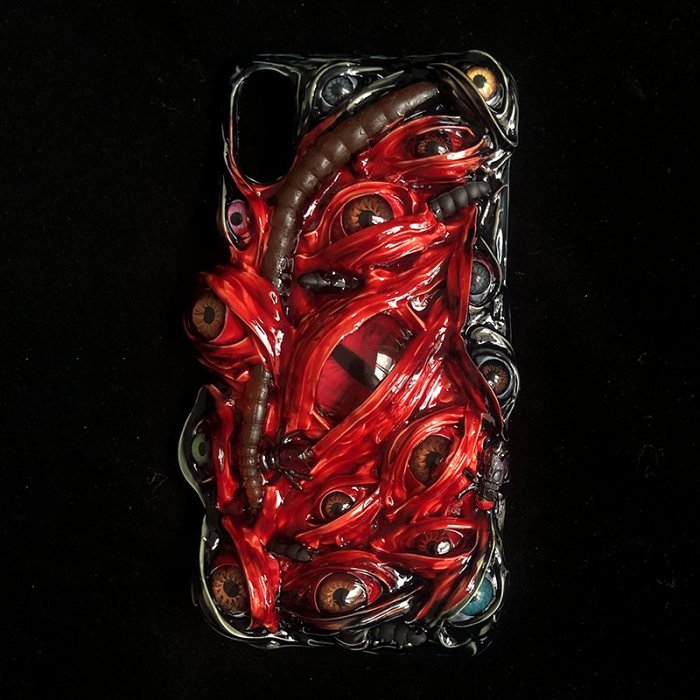 Hellish Monster's Eyes iPhone Case