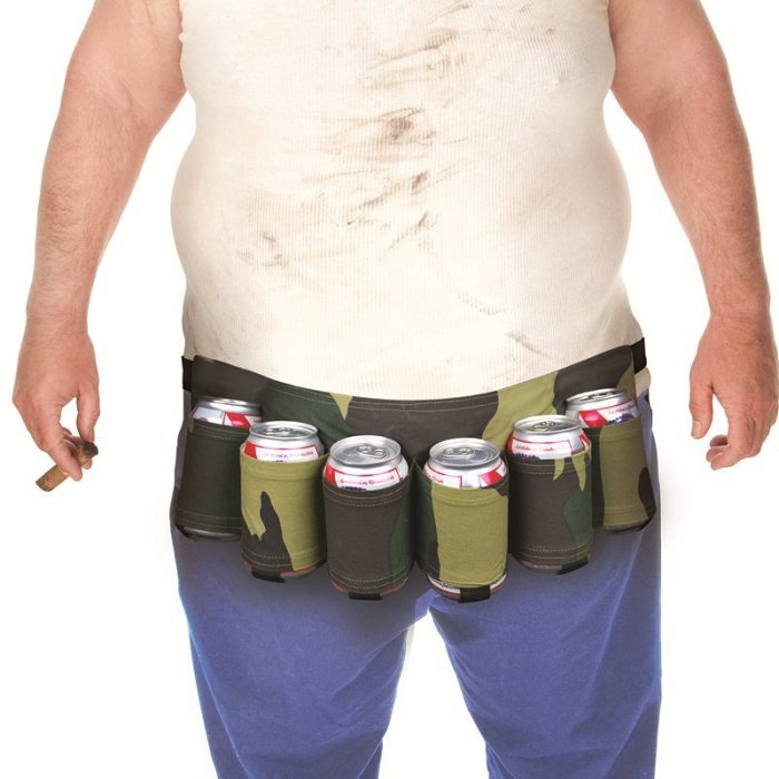 Deluxe Six-Pack Beer Belt Holster