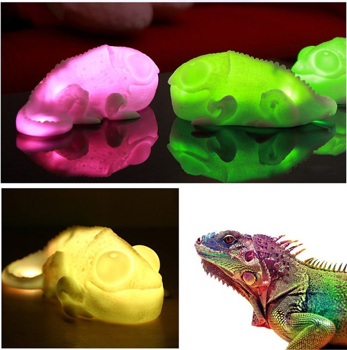 Color Copying Chameleon Lamp