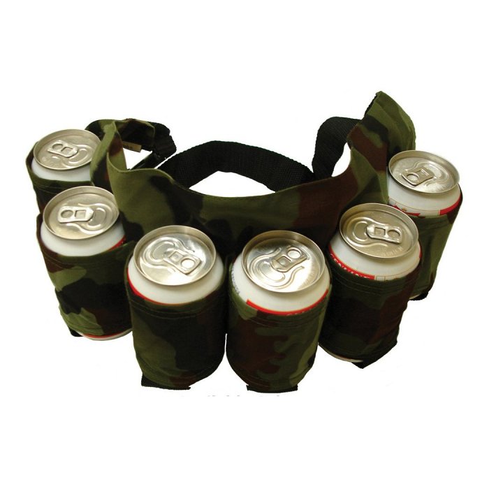 Deluxe Six-Pack Beer Belt Holster