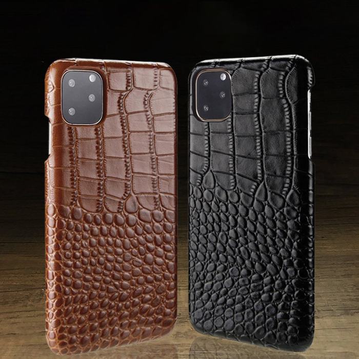 Crocodile Skin iPhone Case iPhone 7 - 12 Pro Max Geniune Leather Phone Case HUAWEI P40 Pro Case