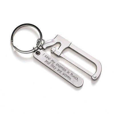 Saw My Enemies In Munich And They Are Worms Keychain
