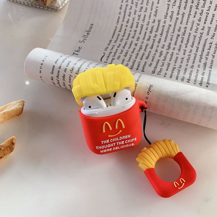 Hamburger & French Fries AirPods Case For Apple Airpods 1 2 Pro Gift for Women Girls