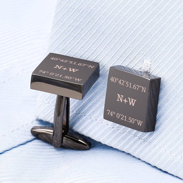 Longitude and Latitude Cufflinks