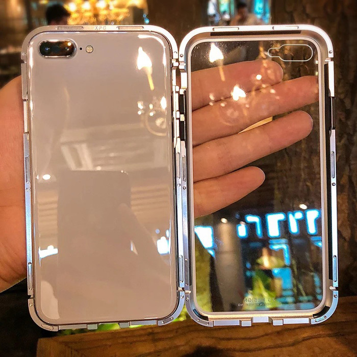 Smart Magnet Armoured Glass iPhone Case