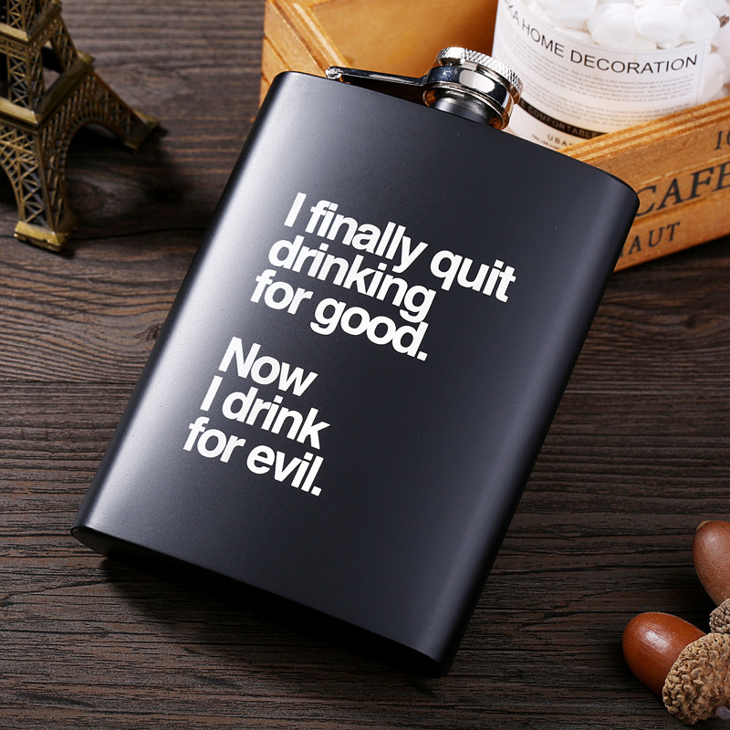 I finally  quit  drinking for good,now I drink for evil