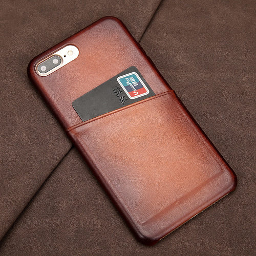 Clearance Antique Lamb Leather iPhone Card Case