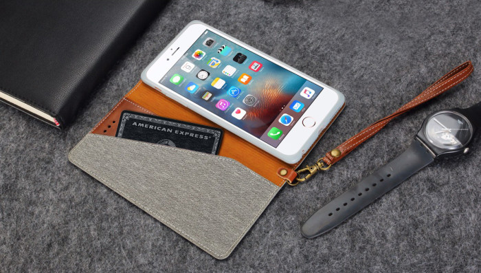 Clearance Flax Fiber iPhone Wallet Case