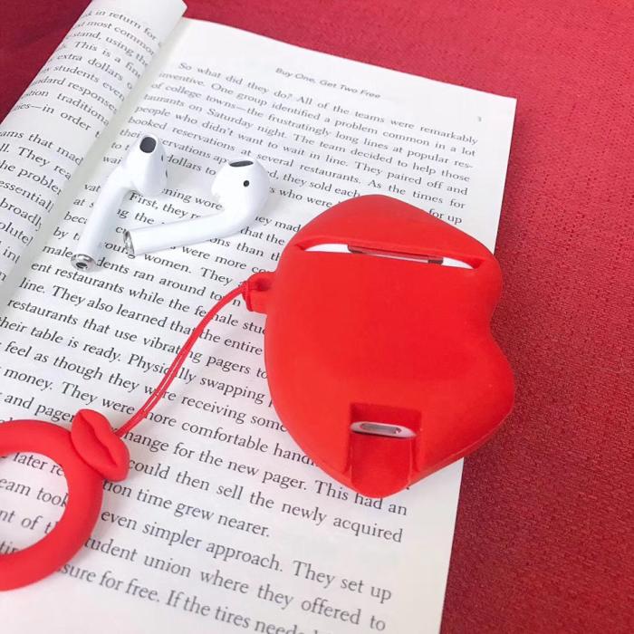 Fashionable Sexy Red Lips Airpods 1/ 2 case