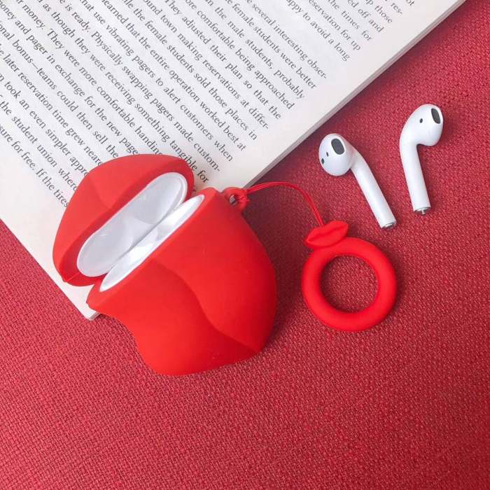 Fashionable Sexy Red Lips Airpods 1/ 2 case