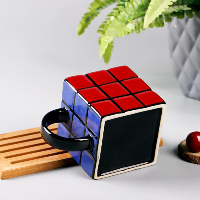 Rubik's Cube Mug 3D Rubiks Magic Puzzle Game Mug Coffee Tea Novelty Gifts
