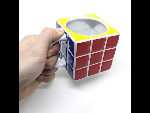 Rubik's Cube Mug 3D Rubiks Magic Puzzle Game Mug Coffee Tea Novelty Gifts : VEASOON