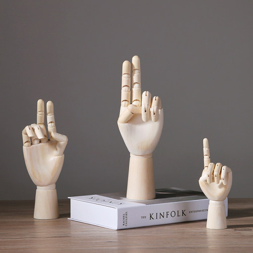Artist Wooden Hand Model Gift For Him Kids Home Decoration
