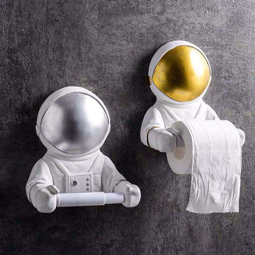 Astronaut Tissue Holder Paper Roller for Wall Bathroom Toilet Gifts for Home