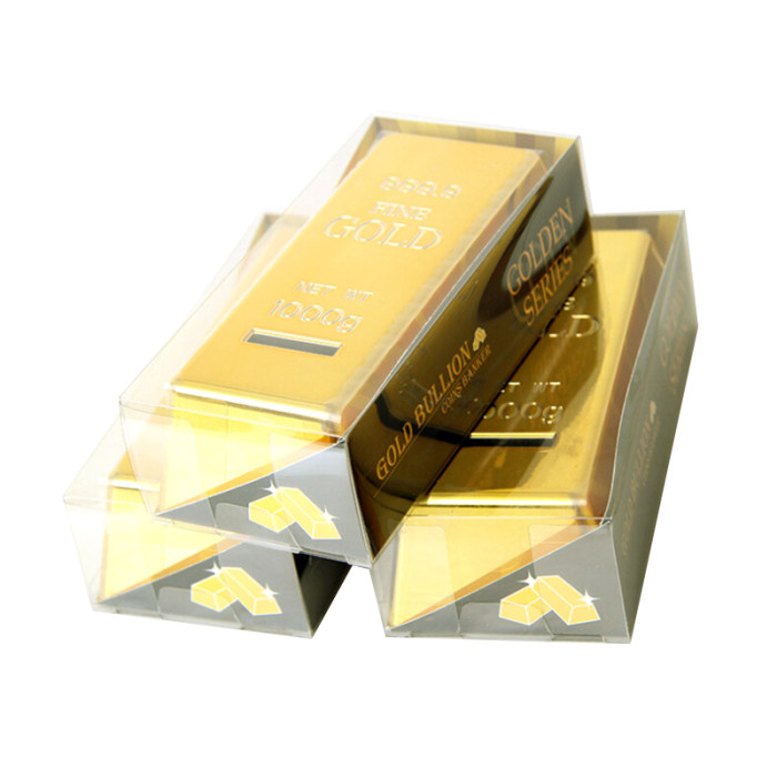 Gold Bar Piggy Bank Feng Shui Decoration Lucky Money Coin Box