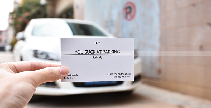 You Suck At Parking Cards Calling Cards Personalized Cards