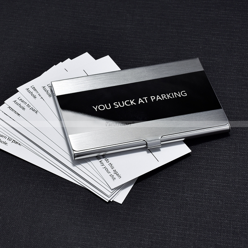 You Suck At Parking Cards Calling Cards Personalized Cards