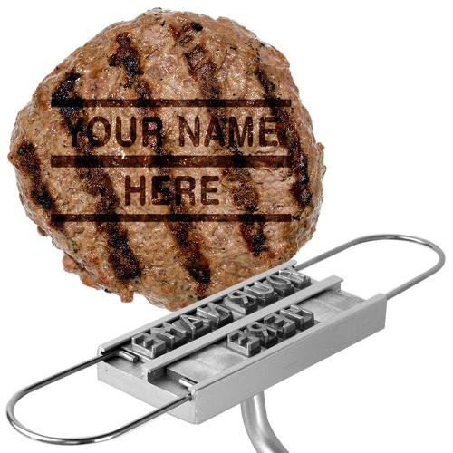 Customizable BBQ Steak Iron Name Branding Marking Stamp Barbecue Branding Tool