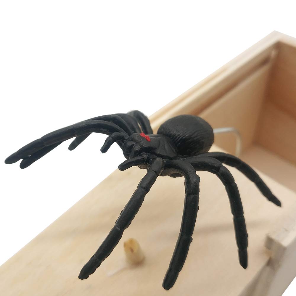 10 Hilarious Scare Boxes Spider Prank Wooden Scarebox Amish Made Bulk Lot 