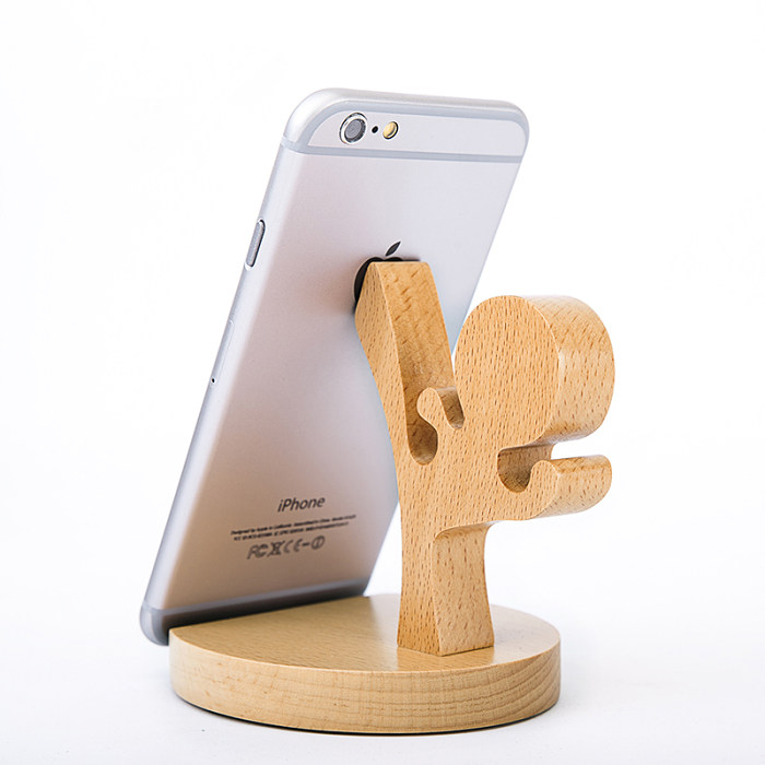 Ninja Kung Fu Smartphone Stand Wood Phone Dock Personalized iPhone Stand Custom Gifts Free Shipping