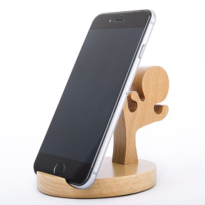 Ninja Kung Fu Smartphone Stand Wood Phone Dock Personalized iPhone Stand Custom Gifts Free Shipping