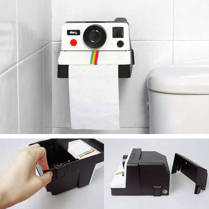 POLAROLL-Toilet-Paper-Holder-Rollo-Cámara-Papel-de-Baño-Tissue-Box