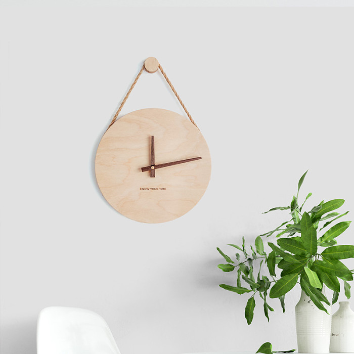 Customizable-Minimalist-Style-Wall-Clock-Wood-Personalized-Gifts-可定制掛鐘-맞춤형벽시계-カスタマイズ可能な壁掛け時計-Reloj-de-pared-personalizable