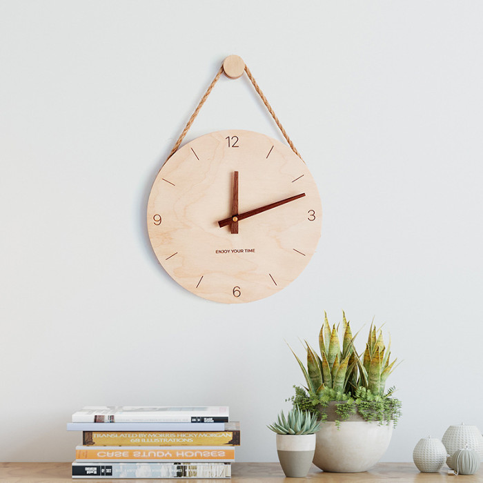 Customizable-Minimalist-Style-Wall-Clock-Wood-Personalized-Gifts-可定制掛鐘-맞춤형벽시계-カスタマイズ可能な壁掛け時計-Reloj-de-pared-personalizable