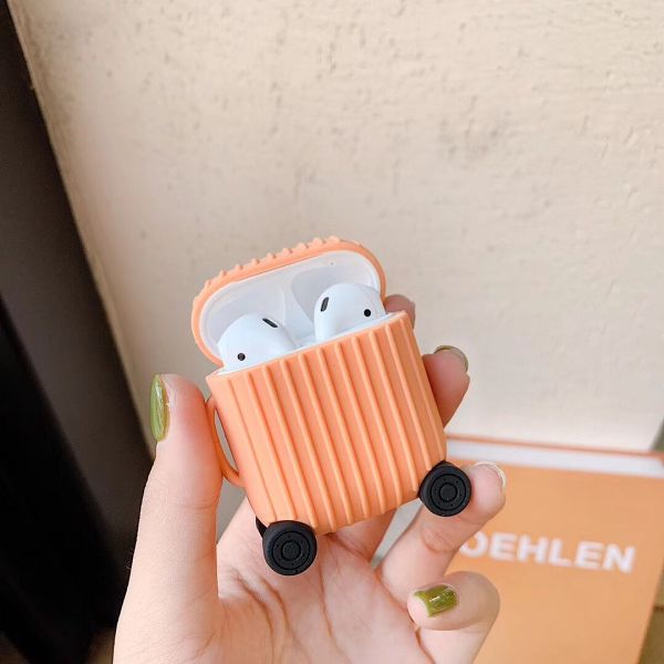 Cute AirPods Suitcase Luggage AirPods 1 2 Case Gift Ideas
